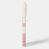 Modern 3D Geometric Square Case Dusty Rose, Cream Case-Mate iPhoneケース (裏面 / 右)