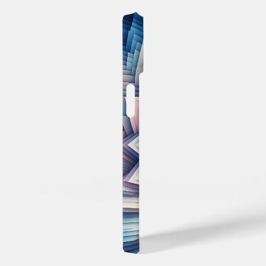Modern 3D Layered Paper Phone Case - Pastel Geomet Case-Mate iPhoneケース (裏面 / 右)