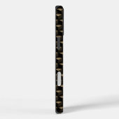 Modern 3D Monogram, Geometric Bronze Pattern Case-Mate iPhoneケース (裏面 / 右)
