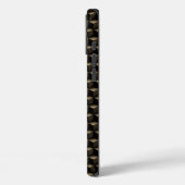 Modern 3D Monogram, Geometric Bronze Pattern Case-Mate iPhoneケース (裏面 / 左)