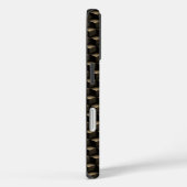 Modern 3D Monogram, Geometric Bronze Pattern Case-Mate iPhoneケース (裏面 / 右)