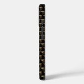 Modern 3D Monogram, Geometric Bronze Pattern Case-Mate iPhoneケース (裏面 / 左)