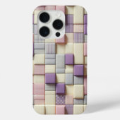 Modern 3D Pastel Block Phone Case Abstract Lavende Case-Mate iPhoneケース (裏面)
