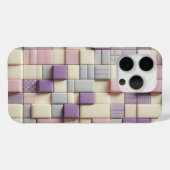 Modern 3D Pastel Block Phone Case Abstract Lavende Case-Mate iPhoneケース (裏面 (横))