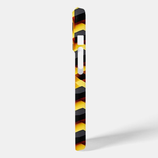 Modern 3D Slanted Block Case - Bold Industrial  Case-Mate iPhoneケース (裏面 / 左)