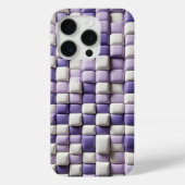 Modern 3D Soft Purple & White Cube Case - Abstract Case-Mate iPhoneケース (裏面)