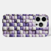 Modern 3D Soft Purple & White Cube Case - Abstract Case-Mate iPhoneケース (裏面 (横))