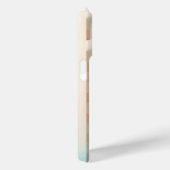 Modern 3D Wavy Blue & Cream Phone Case - Fluid Geo Case-Mate iPhoneケース (裏面 / 右)