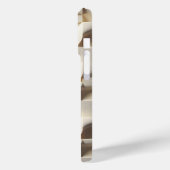 Modern 3D Wavy Cream Phone Case - Minimalist Sand Case-Mate iPhoneケース (裏面 / 左)