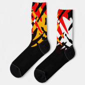 Modern 4 Nations Socks Native Tribal Art Socks  ソックス (左)