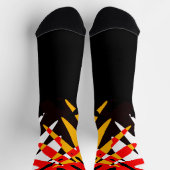 Modern 4 Nations Socks Native Tribal Art Socks  ソックス (上部)