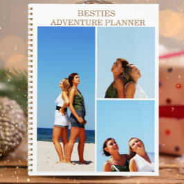 Modern 4 Photo Collage Besties Adventure Year  プランナー手帳