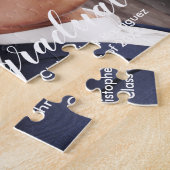 Modern 4 Photo Graduation ジグソーパズル (側面)