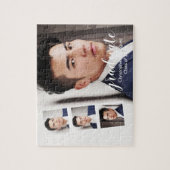 Modern 4 Photo Graduation ジグソーパズル (縦)