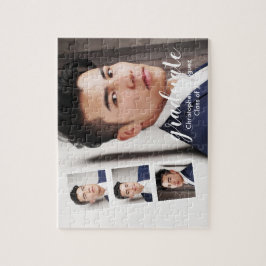 Modern 4 Photo Graduation ジグソーパズル