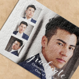 Modern 4 Photo Graduation ジグソーパズル