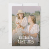 Modern 4 Photo Joint Graduation Party 招待状 (正面)