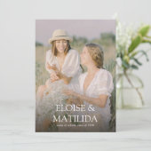 Modern 4 Photo Joint Graduation Party 招待状 (スタンド正面)