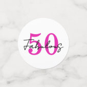  Modern 50 and Fabulous 50th Birthday Party コンフェッティ (スモール正面)