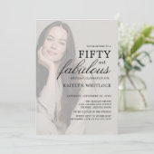 Modern 50 and Fabulous 50th Birthday Party 招待状 (スタンド正面)