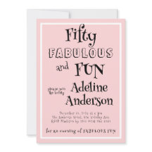 Modern 50 and Fabulous Pink 50th Birthday Party