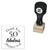 Modern 50 & Fabulous Favour Message Design ラバースタンプ (押印)