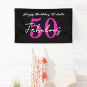 Modern 50th Birthday 50 and Fabulous Party 横断幕 (インサイチュ)