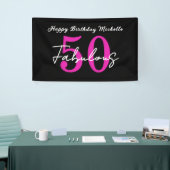 Modern 50th Birthday 50 and Fabulous Party 横断幕 (トレードショー)