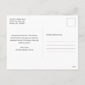 Modern 5 Photo Collage Happy Holidays シーズンポストカード (裏面)