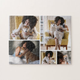 Modern 5 Photo Collage Jigsaw Puzzle ジグソーパズル