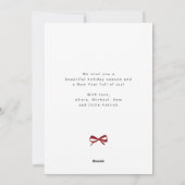 Modern 5 photo collage Merry Christmas シーズンカード (裏面)