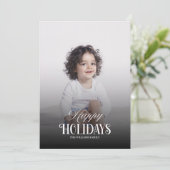 Modern 5 photos Christmas Holiday Card シーズンカード (スタンド正面)