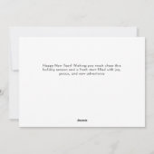 Modern 6 Photo Collage Cheers Happy New Year  シーズンカード (裏面)