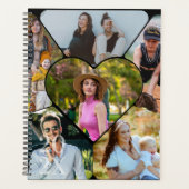 Modern 6 Photo Collage Family Personalized Planner プランナー手帳 (正面)