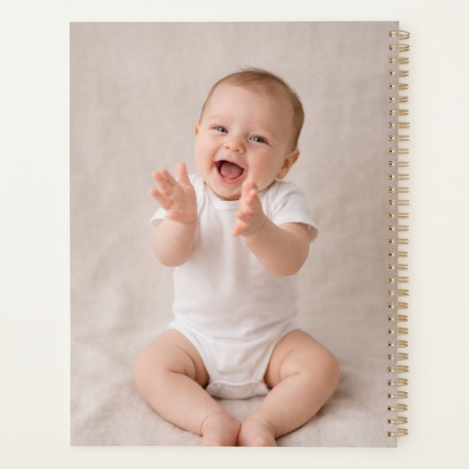 Modern 6 Photo Collage Personalized プランナー手帳 (裏面)