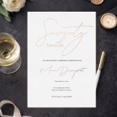 Modern 70 and Fabulous 70th Birthday Party  箔招待状