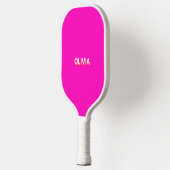Modern 70s 80s Pink Swirl Pickleball Paddle ピックルボールラケット (左)