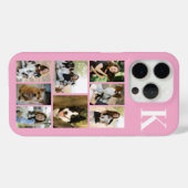 Modern 8 Pet Photo Pink Case-Mate iPhoneケース (裏面 (横))