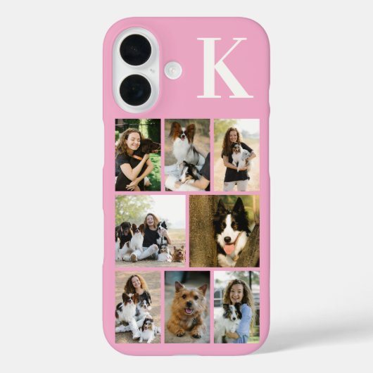 Modern 8 Pet Photo Pink Case-Mate iPhoneケース (裏面)