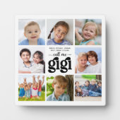 Modern 8 Photo Collage Names Call Me Gigi フォトプラーク (正面)