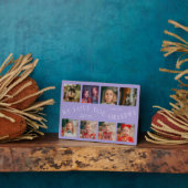 Modern 8 Photo Grid Love You Grandma Lilac フォトプラーク (側面)