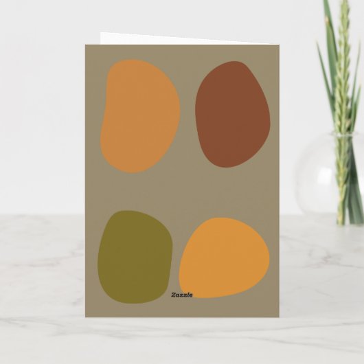 Modern 8th wedding anniversary eigth カード (裏面)