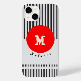 Modern abstract aesthetic minimal Monogram Case-Mate iPhone 14ケース
