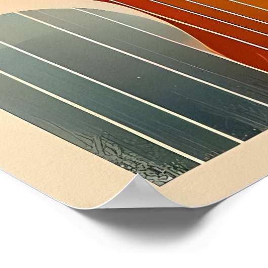 Modern Abstract Art Celebrating Women Empowerment ポスター (角)