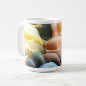 Modern Abstract Beer Stein with Luminous Curves コーヒーマグカップ (正面左)