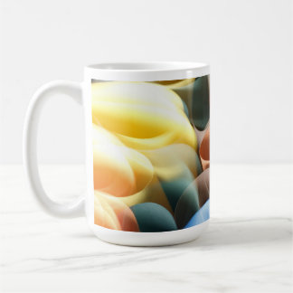 Modern Abstract Beer Stein with Luminous Curves コーヒーマグカップ