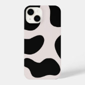 Modern Abstract Black Blob Pattern Phone Case iPhoneケース (裏面)