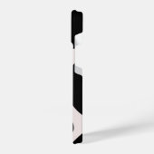 Modern Abstract Black Blob Pattern Phone Case iPhoneケース (左側面)