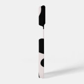 Modern Abstract Black Blob Pattern Phone Case iPhoneケース (右側面)