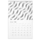 Modern Abstract Black Gold 2027 Wall Calendar カレンダー (1月 2026)